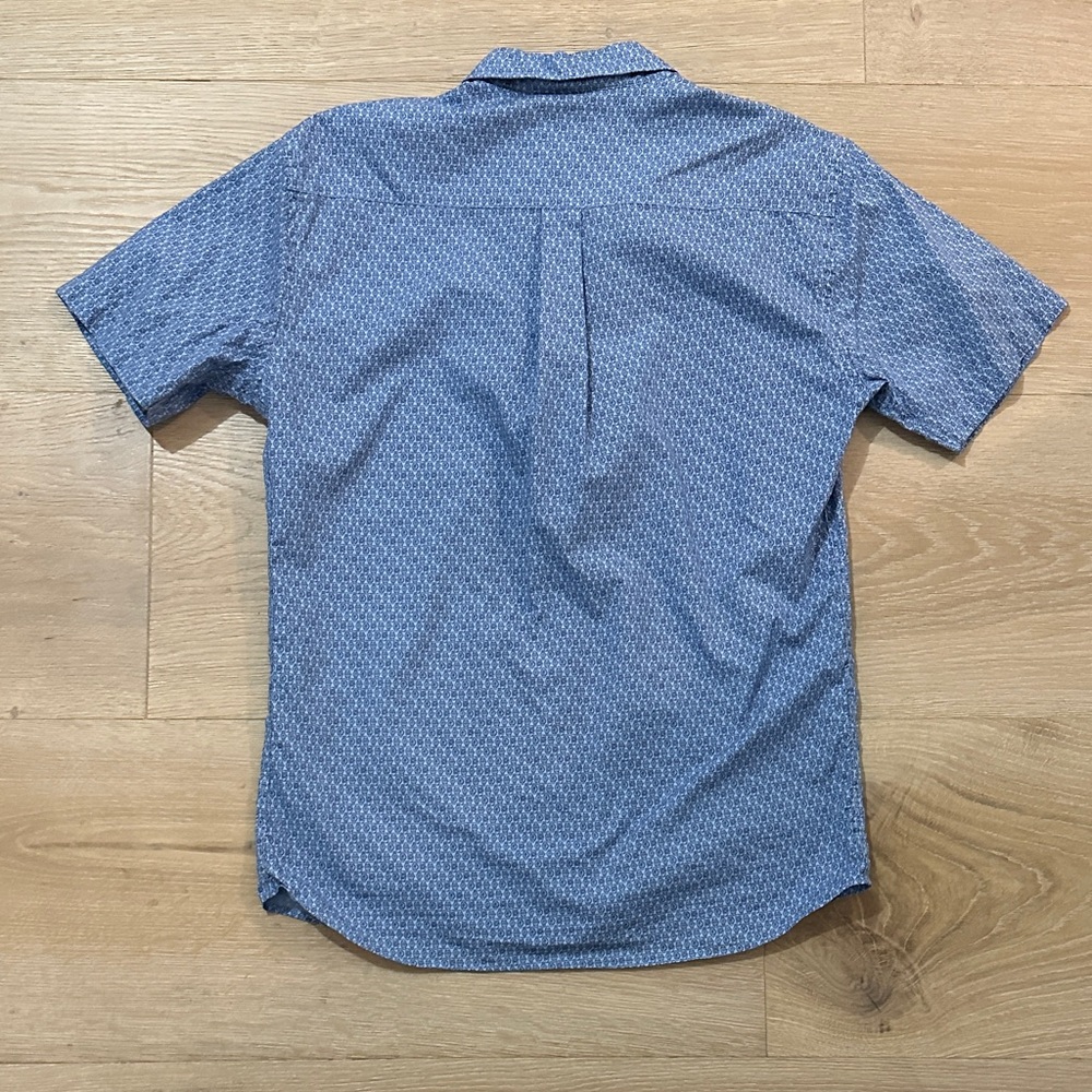 Peter Millar Navy Geometric Button Down Shirt - image 4